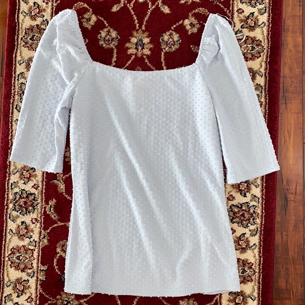 Lauren Conrad light blue blouse